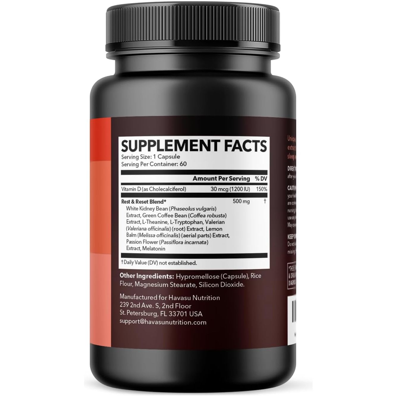 Night Time Fat Burner Capsules - Appetite Suppressant for Weight Loss - 60 Count