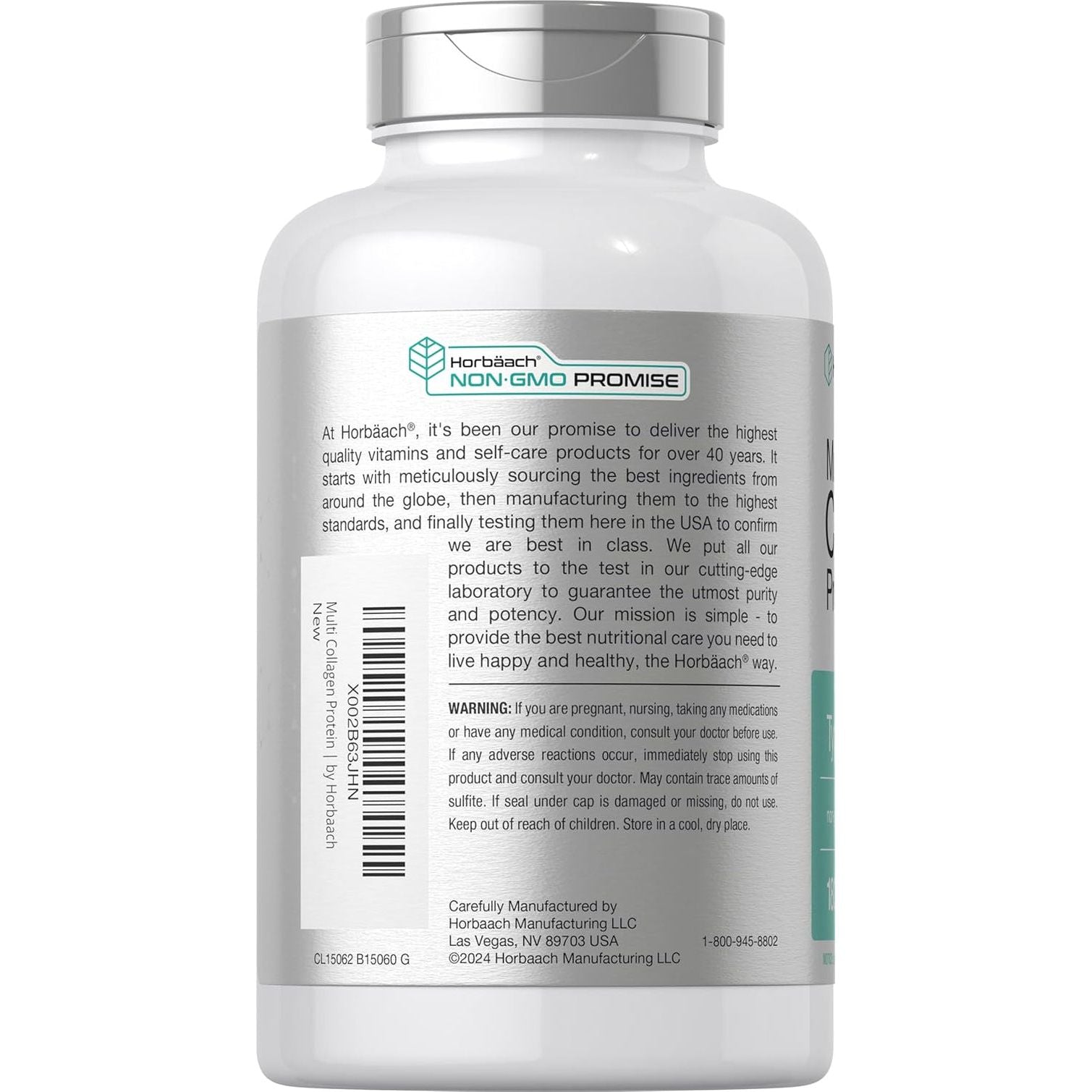 Horbäach Multi Collagen Protein 2000 Mg | 180 Capsules