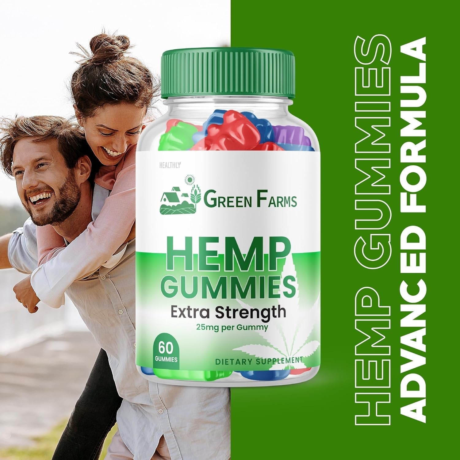 Green Farms Hemp Gummies - 500 Mg (60 Gummies)