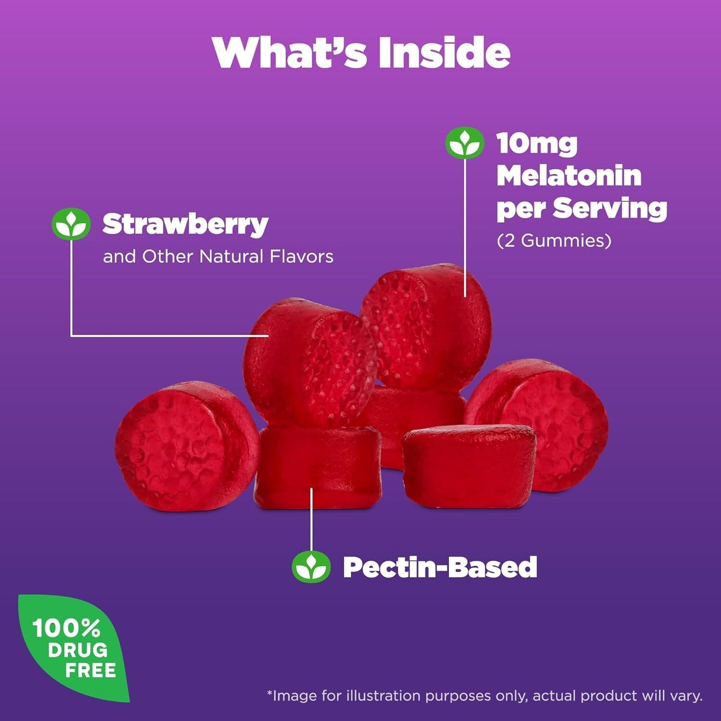 Natrol Melatonin Gummies, Sleep Support for Adults, 10 Mg Melatonin Supplement for Sleeping, 140 Gummies