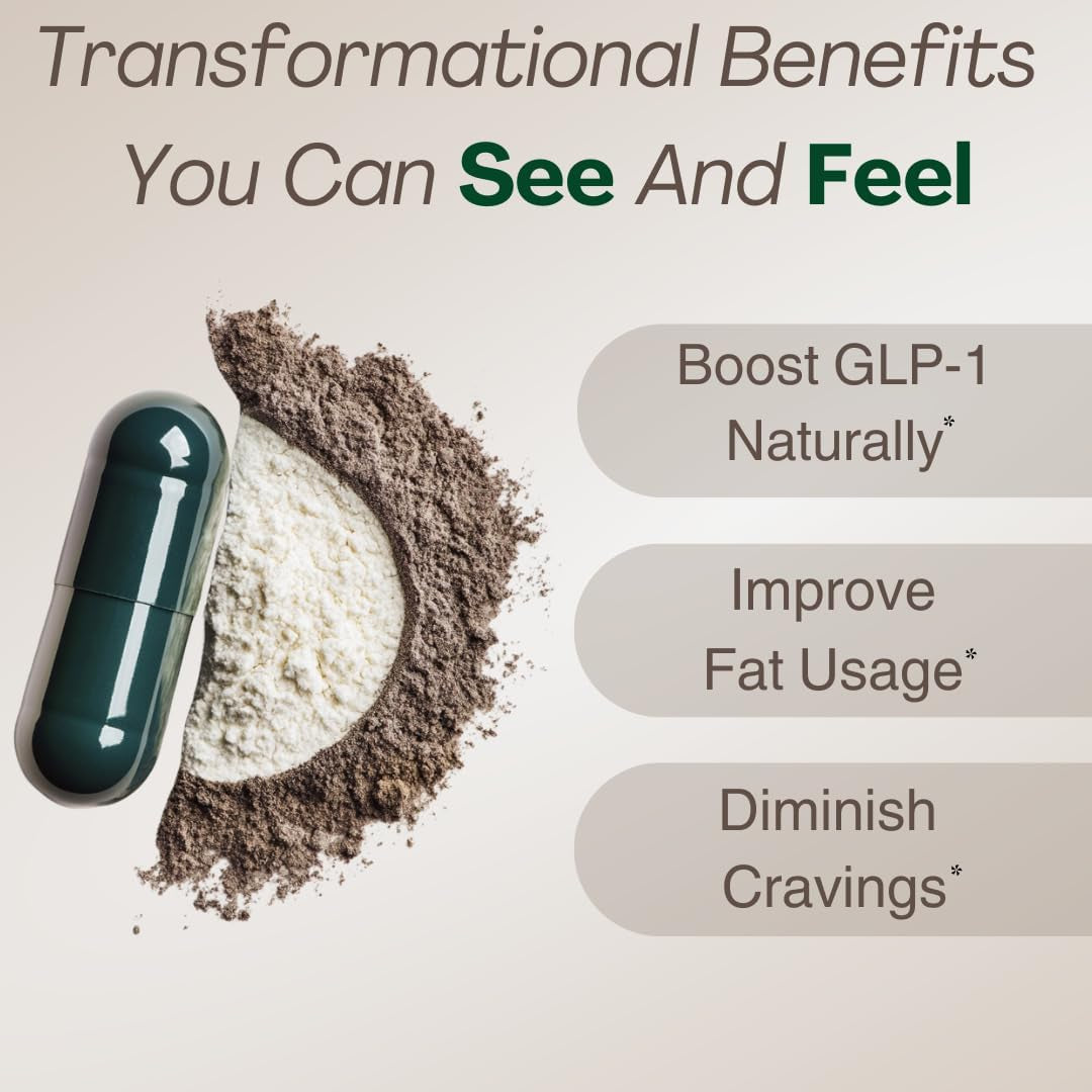 GLP-1 Supplement for Women and Men | Hunger & Metabolism Support (60 Capsules)