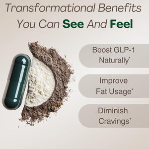 GLP-1 Supplement for Women and Men | Hunger & Metabolism Support (60 Capsules)