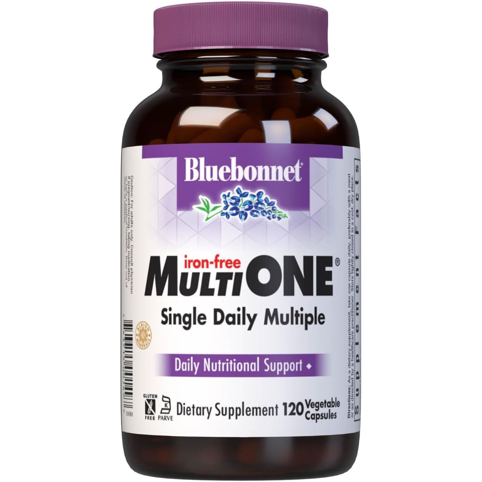 Bluebonnet Nutrition Multi One (Iron Free), Complete Full Spectrum 120 Count