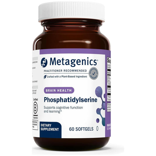 Metagenics Phosphatidylserine - Brain Support Supplement for Focus & Learning  60 Softgels