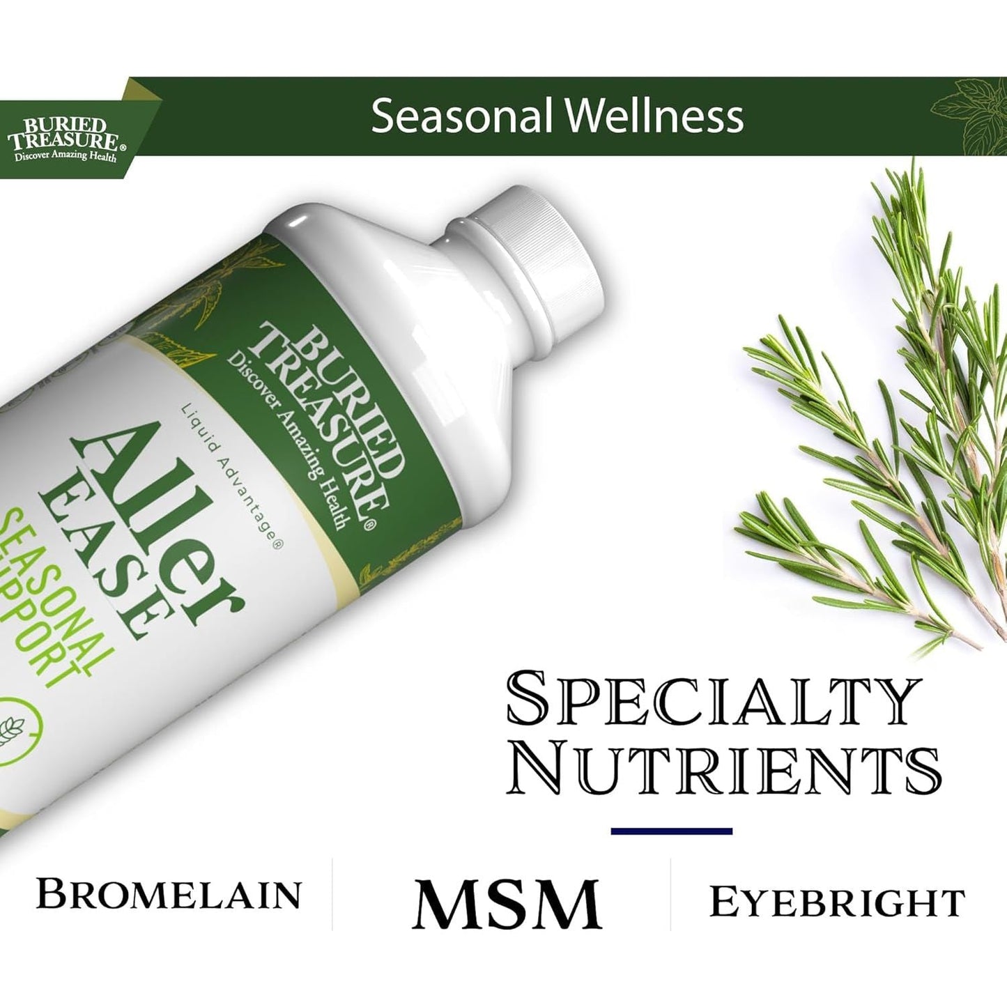 Buried Treasures Aller Ease - Supports Immune, Sinus Comfort 16 Fl Oz