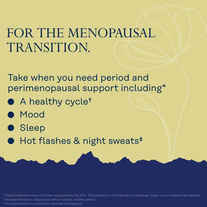 Solaray Perimenopause Her Life Stages - Hot Flashes, Menopause Support - Saffron and Chasteberry  - 30 Servings