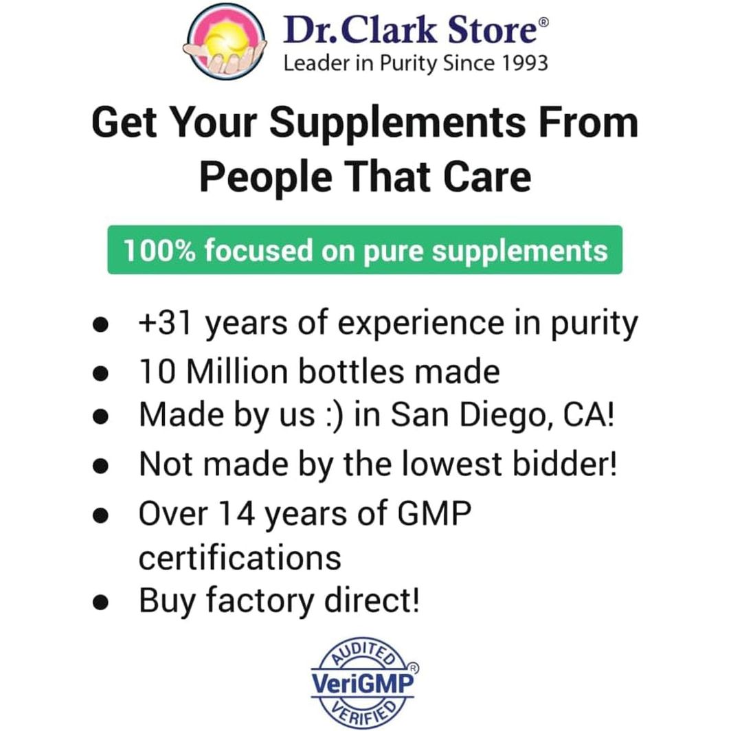 Dr Clark Green Black Walnut Blend - Supports Healthy Intestinal Environment, 360Mg, 50 Gelatin Capsules