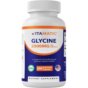 Vitamatic Glycine Supplement, 2000Mg per Serving, 300 Count
