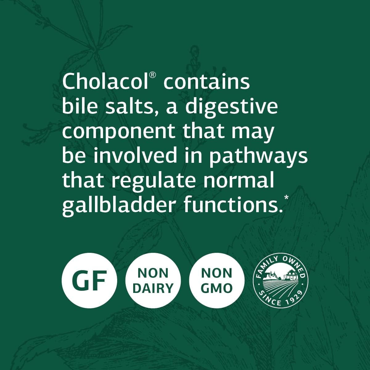 Standard Process Inc. Cholacol - Fat Digestion Supplement for Digestive Health & Bile Support 90 Tablets