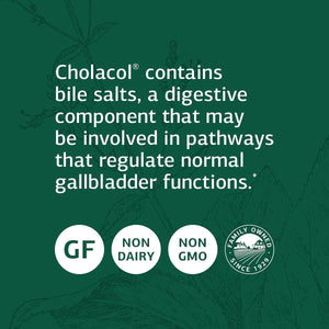 Standard Process Inc. Cholacol - Fat Digestion Supplement for Digestive Health & Bile Support 90 Tablets