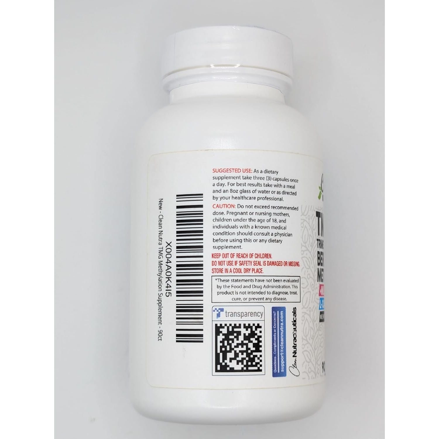 Clean Nutra Methylated Multivitamin for Women & Men TMG Taurine Supplement