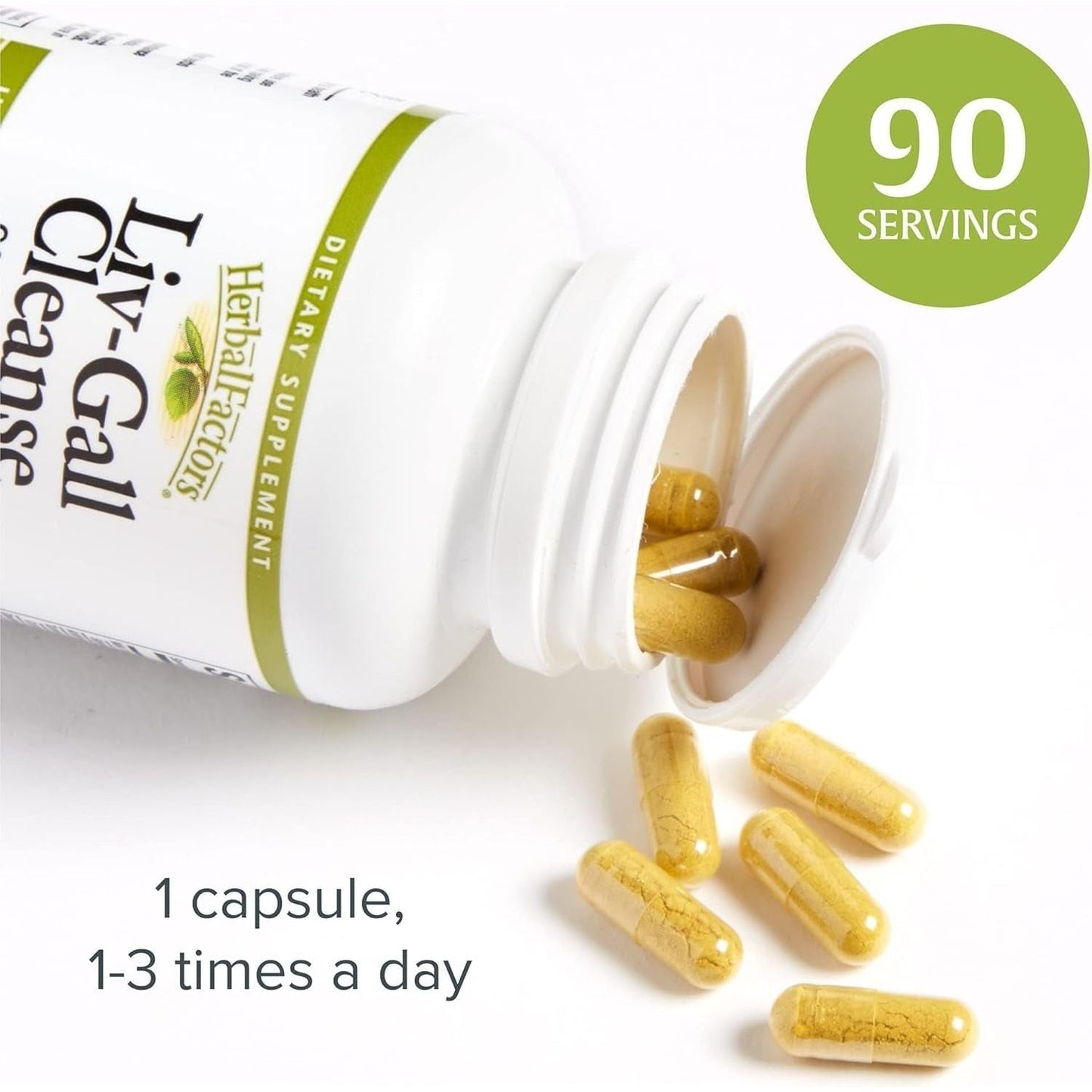 Herbalfactors by Natural Factors, Liv-Gall Cleanse, Supports Liver and Gallbladder Health, 90 Capsules