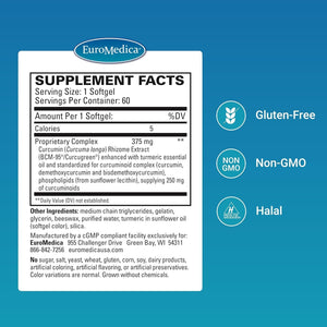 Euromedica Curapro 375Mg - Clinically-Studied Liver, Brain & Immune Support - 60 Servings