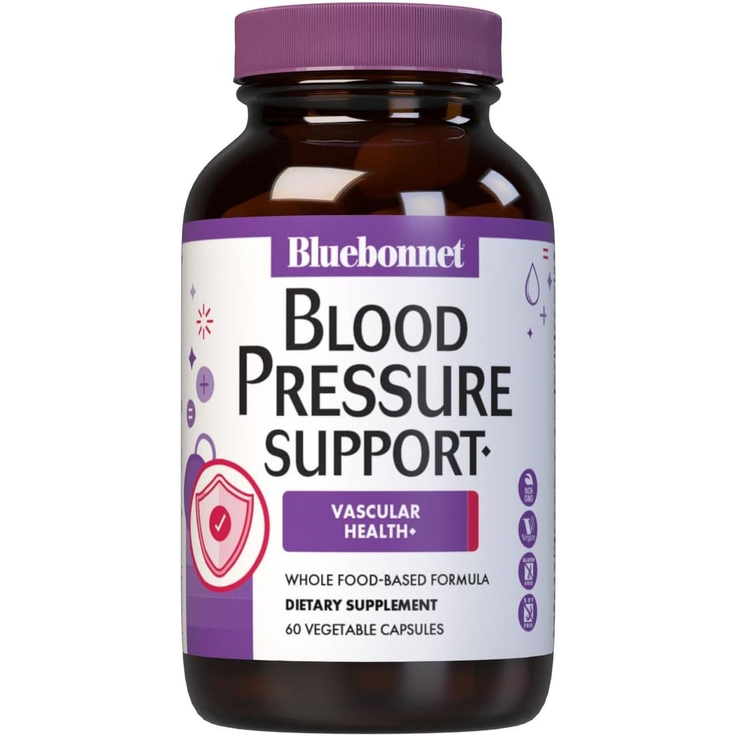 Bluebonnet Nutrition Blood Pressure Support, Vascular Health  30 Servings
