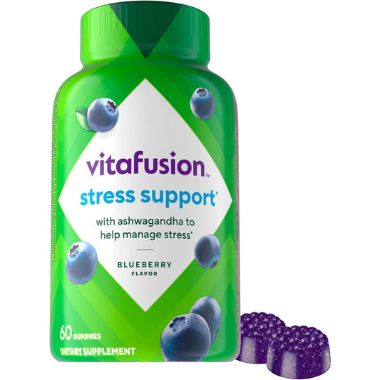 Vitafusion Ashwagandha Gummies –Clinically Shown Adaptogen Sensoril Ashwagandha 125Mg– Help Manage Stress 60 Count