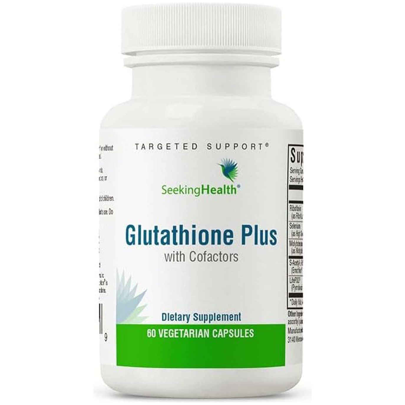Seeking Health Optimal Glutathione Plus, 100 Mg Immune and Detoxification Support (60 Capsules)