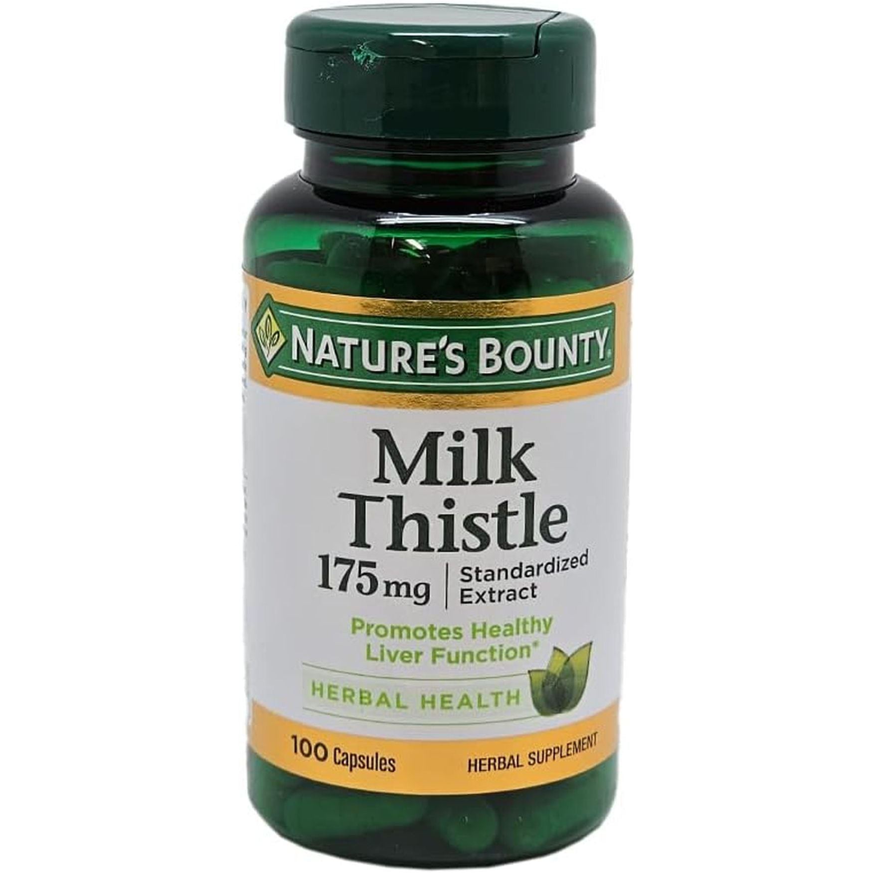 Milk Thistle by Nature'S Bounty, Herbal Health Supplement, Supports Liver Health, 175Mg, 100 Softgels
