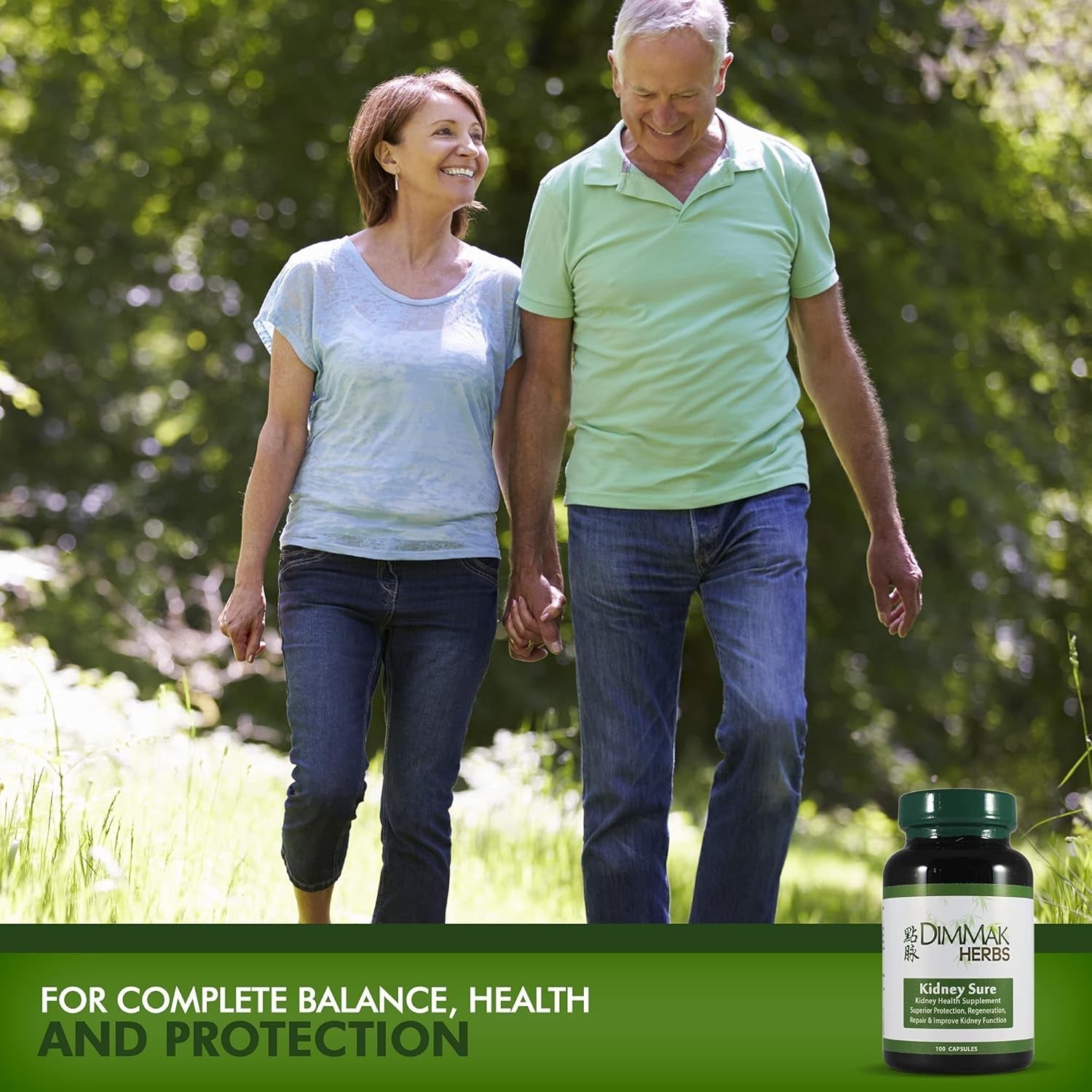 Dimmak Herbs Certified Organic Kidney Sure Health Supplement – 100 Caps 400Mg