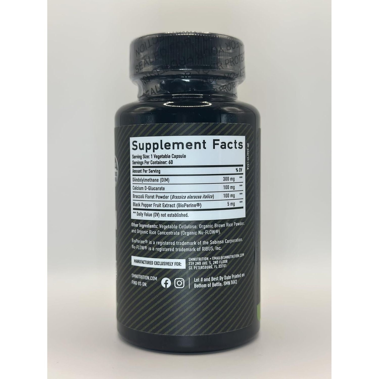 DIM 300Mg for Men, Estrogen Blocker & Aromatase Inhibitor with Diindolylmethane plus CDG & Sulforaphane 60 Count