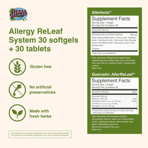 Herbs Etc. Allergy Releaf System - Provides Seasonal Support for Sneezing & Itchy Eyes (30 Servings)