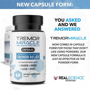 Tremor Miracle Capsules - Essential Tremor Herbal Capsule Supplement for Hands, Legs, Feet, Head Tremors