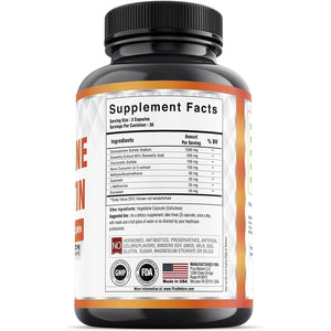 Glucosamine Chondroitin MSM Boswellia Curcumin Bromelain Quercetin - 90 Caps/30 Servings