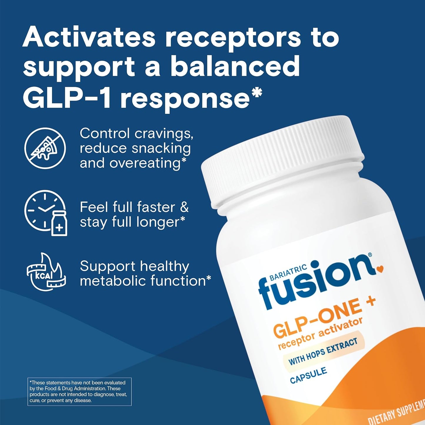 Bariatric Fusion GLP-1 plus | GLP Activate Receptors to Feel Full Faster and Longer 30 Capsules