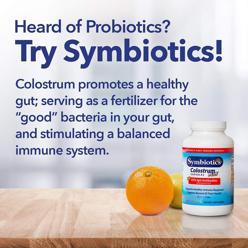 Symbiotics Colostrum 240Ct Vegetable Capsules - Immunity Support