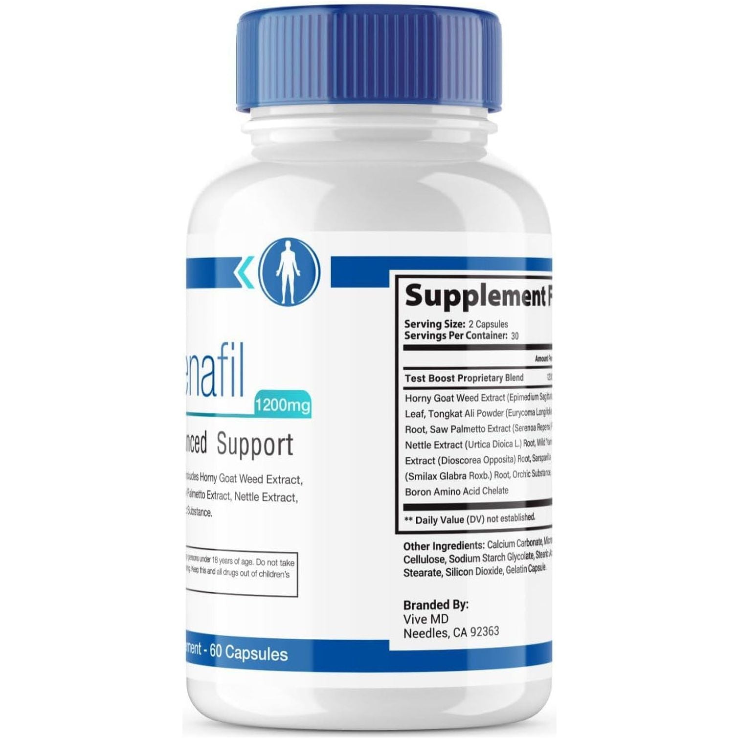 Zydenafil Pills for Men Advanced Formula - Zydenafil 1200Mg for Maximum Strength (60 Capsules)
