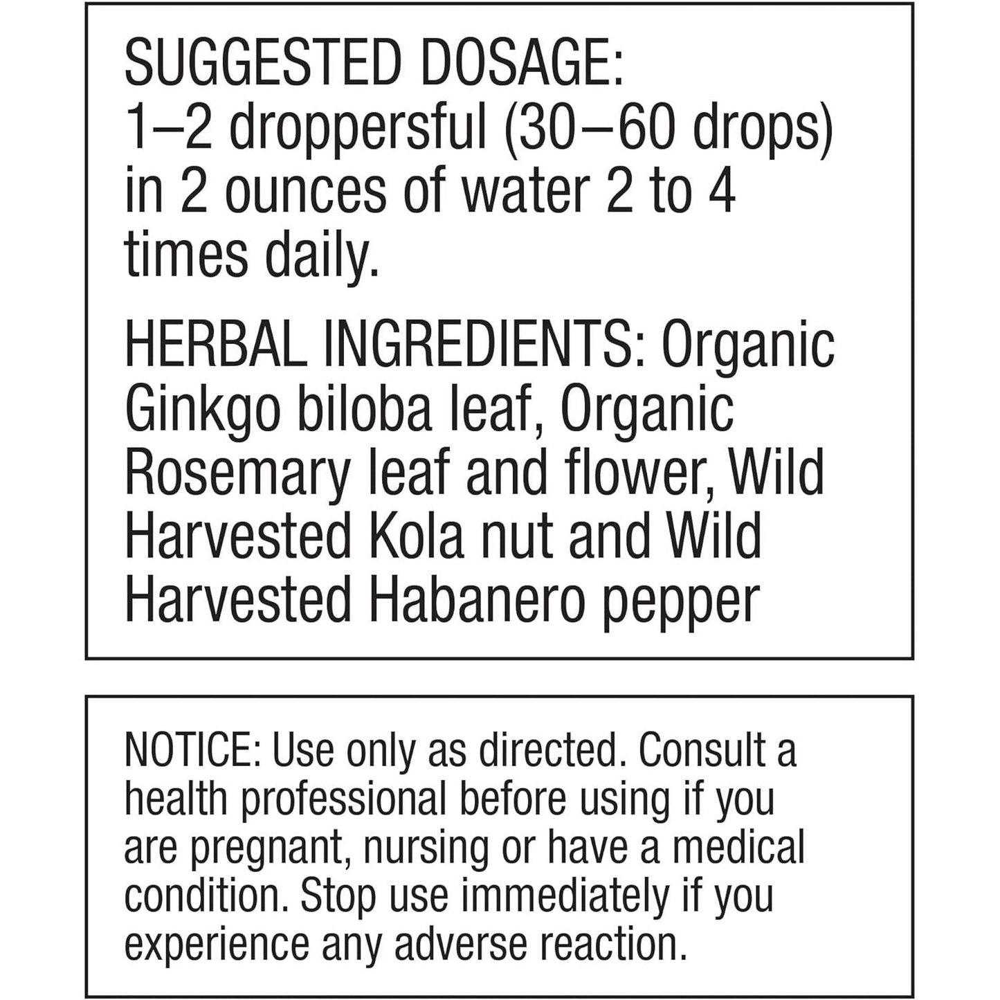 Dr. Schulze'S Brain Formula 2 Oz. - Stimulates Circulation and and Improved Mental Focus