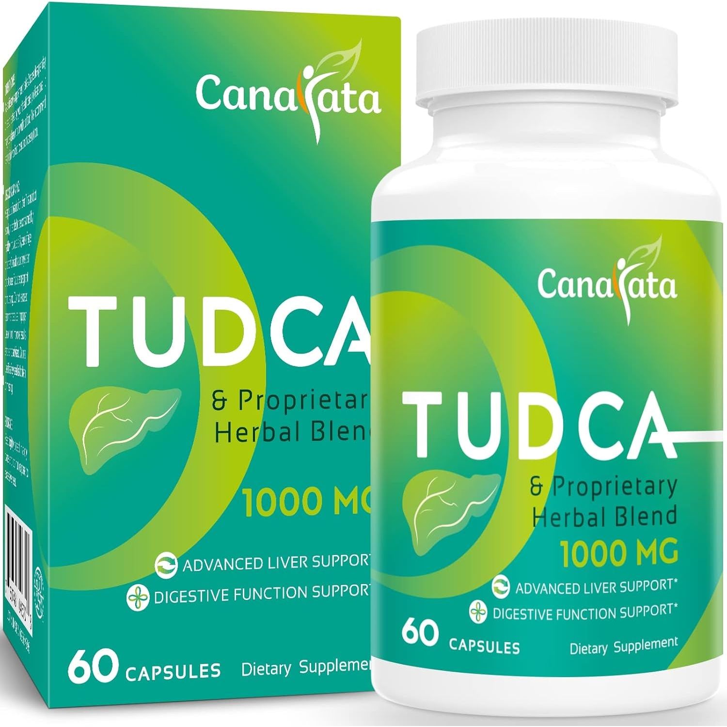 TUDCA Liver Support Supplements 1000Mg - 60 Vegan Capsules
