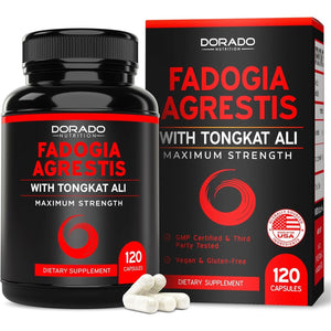 Fadogia Agrestis and Tongkat Ali Supplement Performance Blend (120 Capsules)
