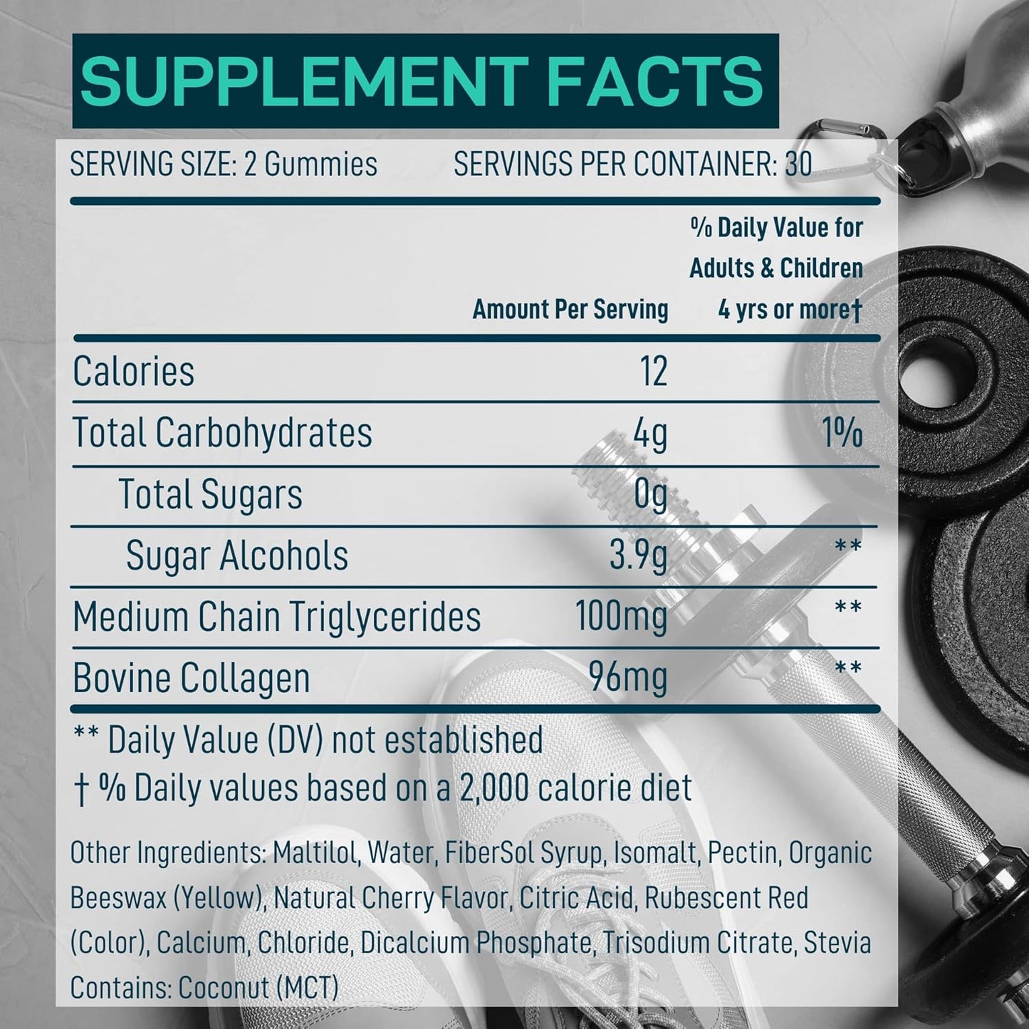 Keto Candy MCT Oil Keto Gummies with Collagen - Pre Workout Keto Gummy Energy Chews -60 Chewables