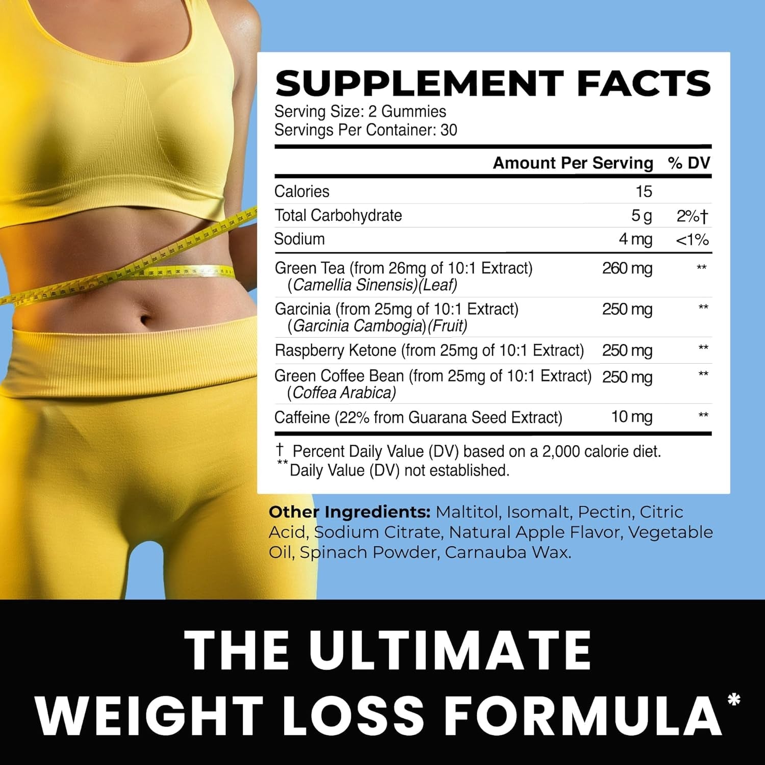 Morning Fat Burner Gummies | Weight Loss for Women & Men 60 Gummies