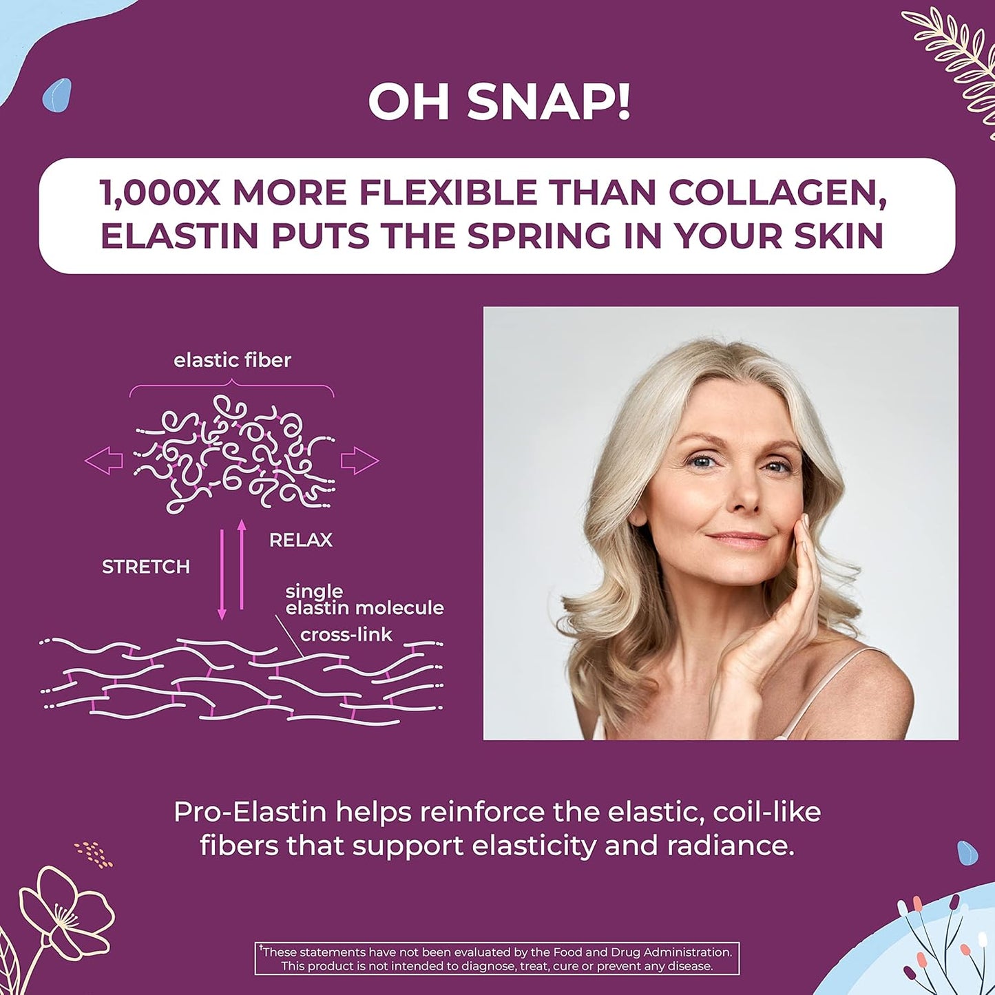 Body Kitchen Pro-Elastin, 1000 Mg, Help Reduce Signs of Aging, Improved Skin Health, Firmness & Elasticity, Fewer Wrinkles