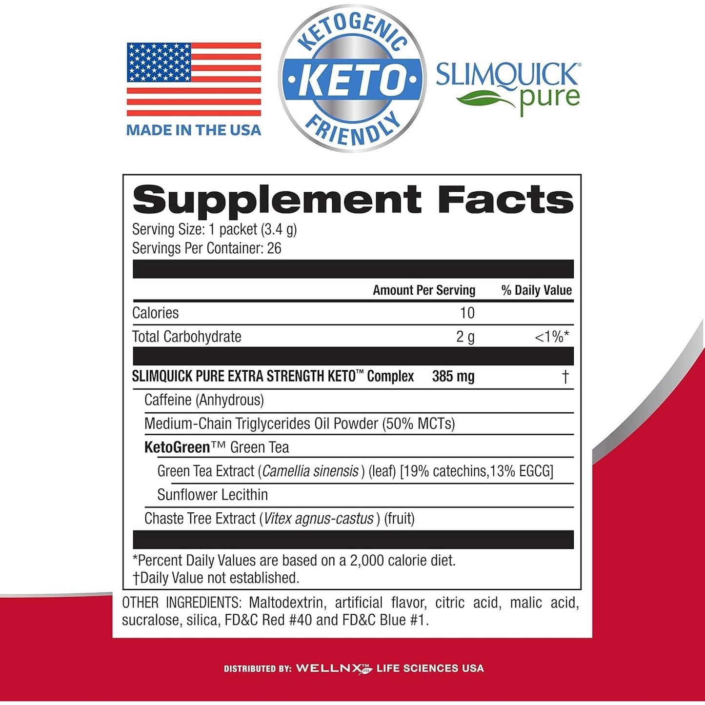 Slimquick Pure 3X Extra Strength Mixed Berry Drink Mix for Women to Help Achieve Weight Goals 26 Count