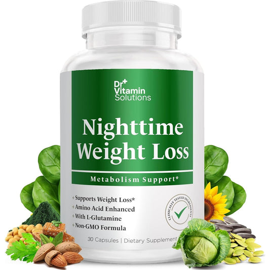 DR. Vitamin Nighttime Fat Burner Supplements - Appetite Suppressants for Weight Loss - 30 Count