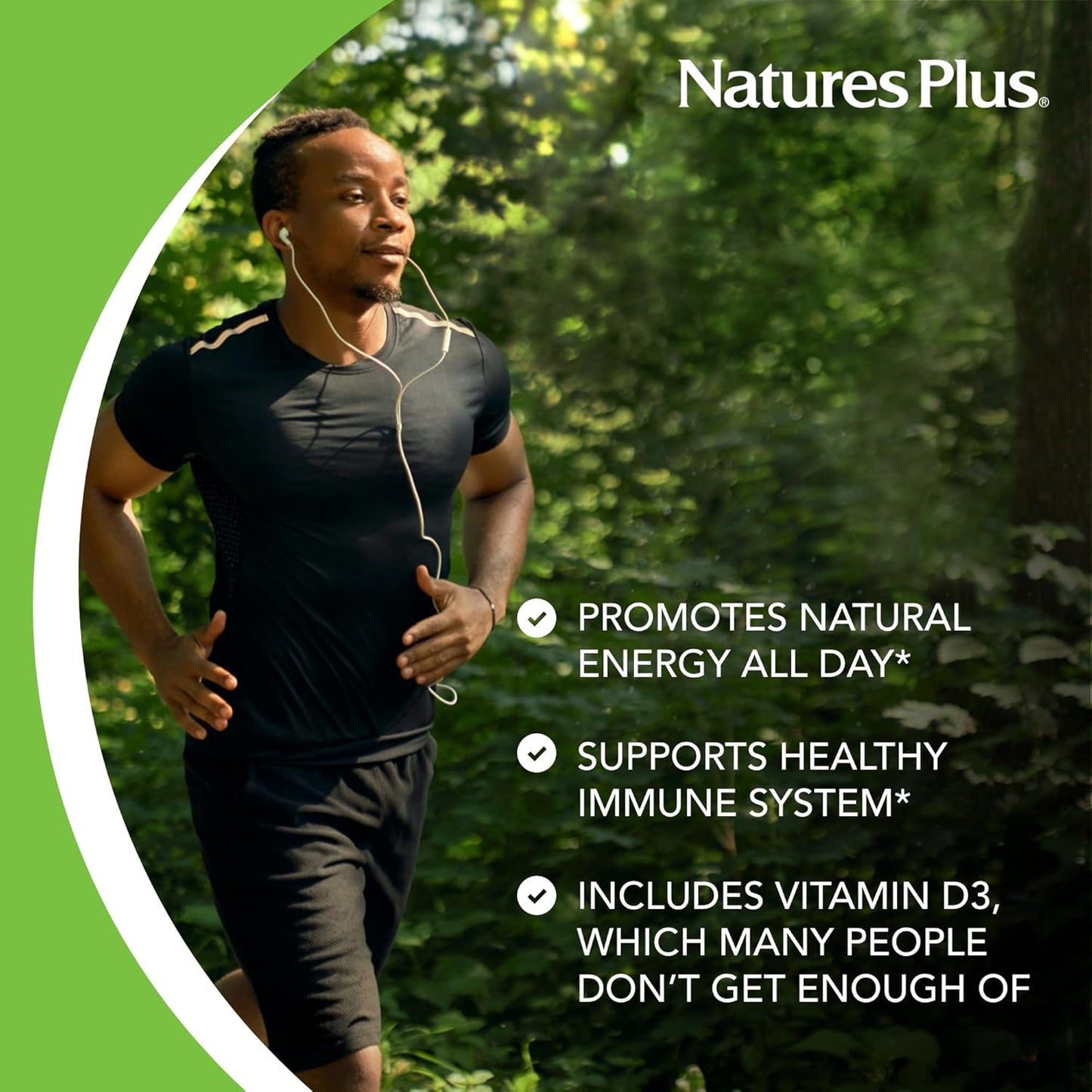 Natures plus Source of Life Men Multivitamin - Natural Energy Production & Overall Wellbeing for Men - 30 Servings