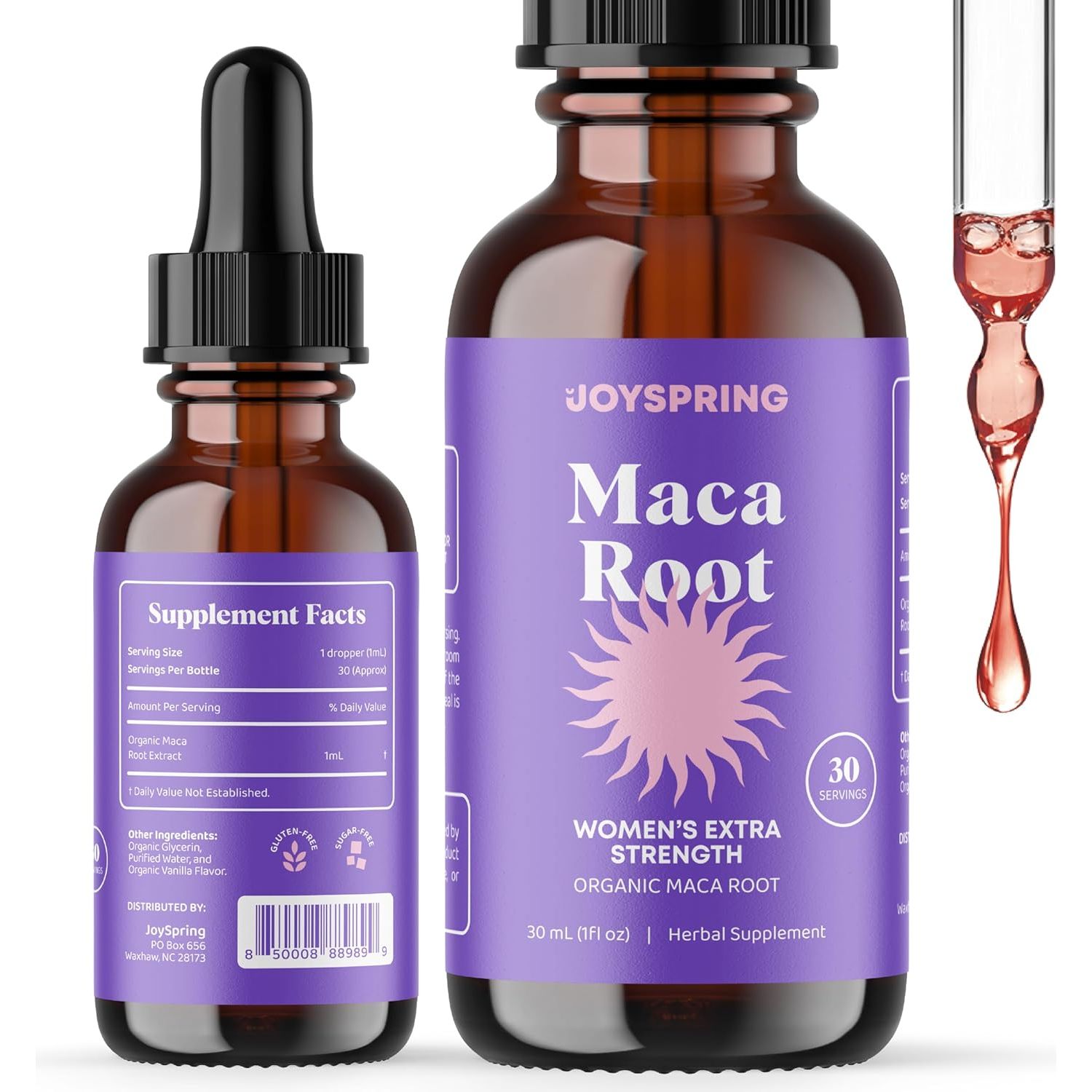 Joyspring Organic Maca Root - Perfect for Coffee or Smoothies - Supports Energy and Vitality - Vanilla Flavor