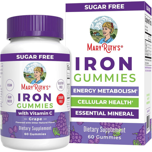 Maryruth Organics Iron Suppleme Nt Gummies for Adults - Immune Support - 60 Count