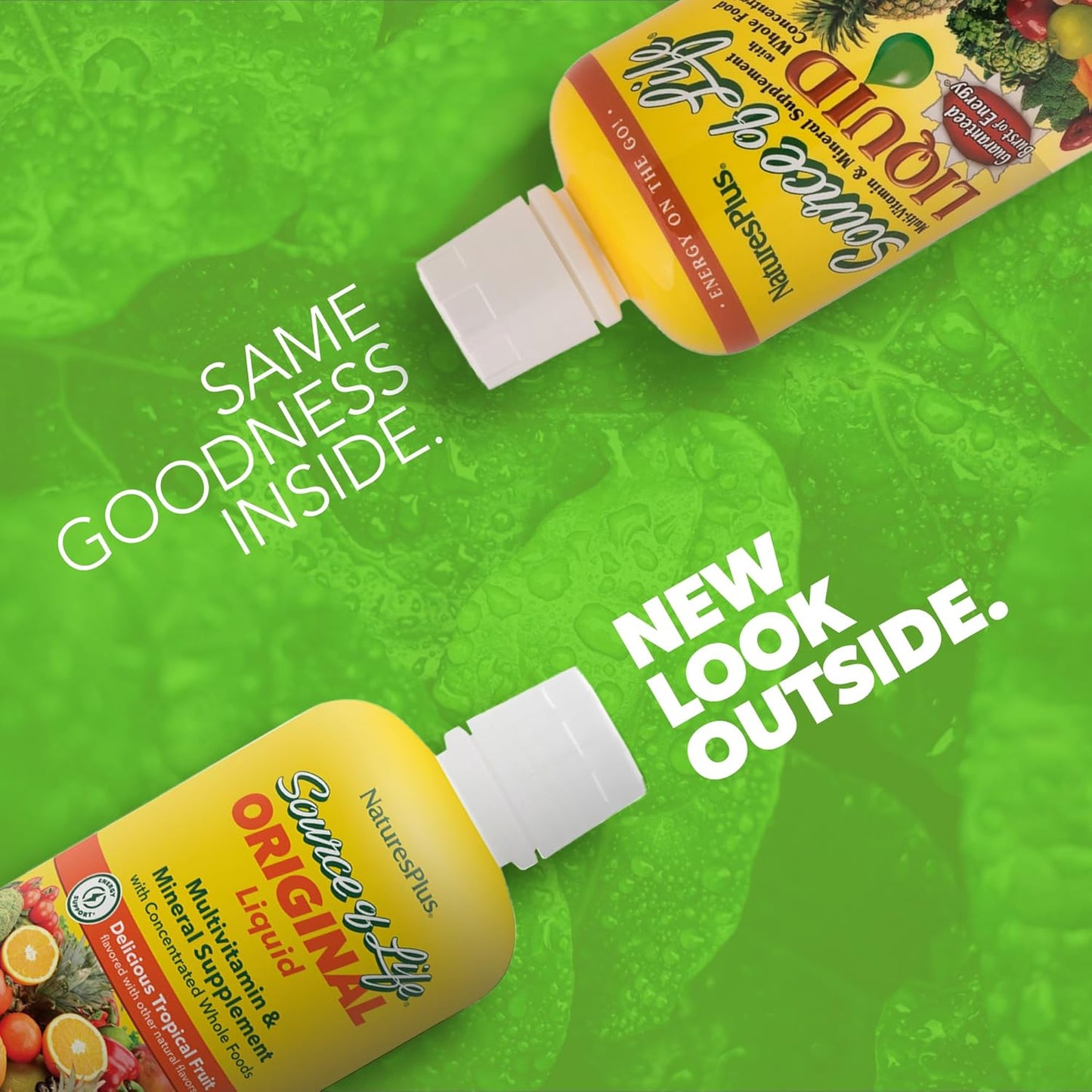 Natures plus Source of Life Liquid, Tropical Fruit - Multivitamin & Mineral Supplement  - 30 Servings (30 Fl Oz)