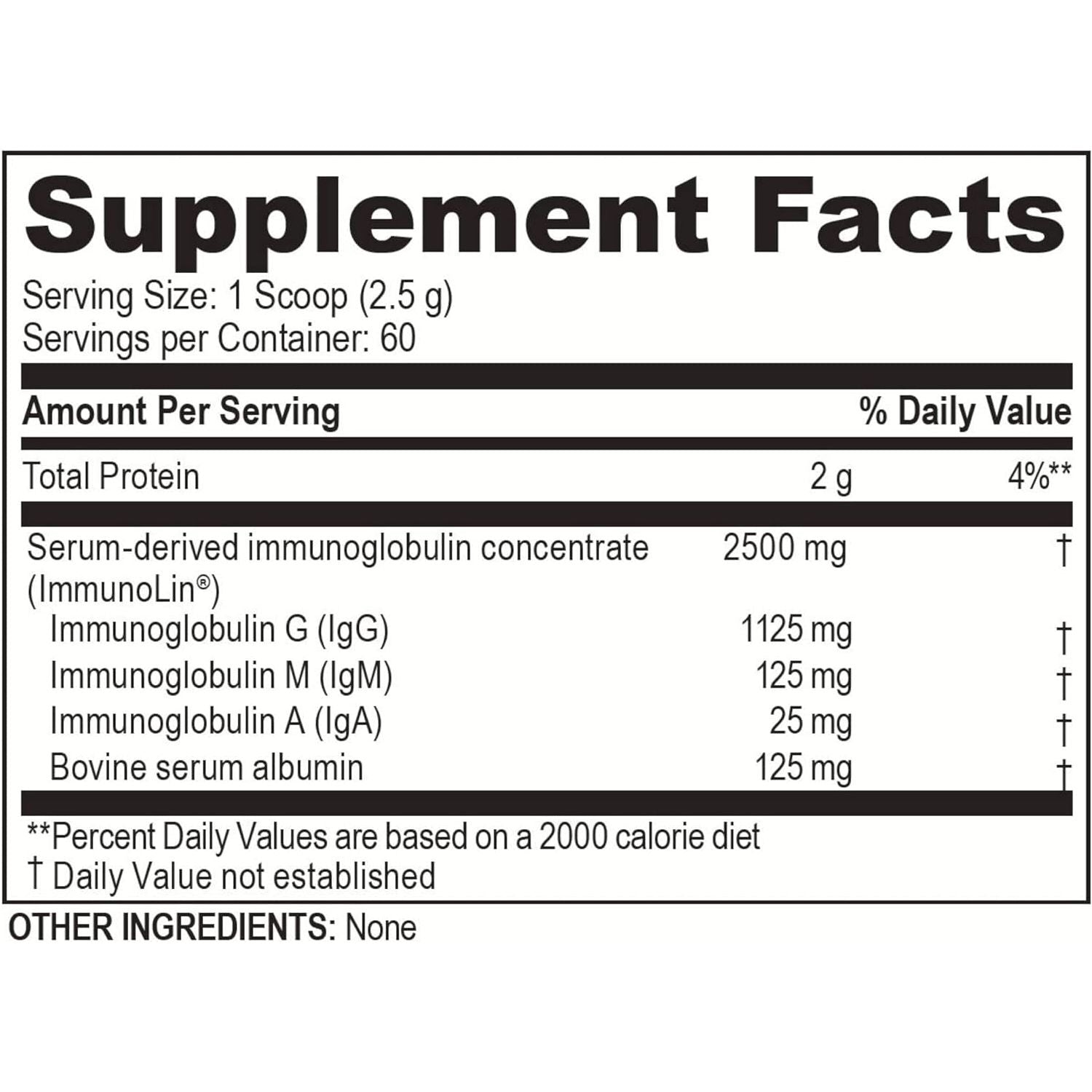 Brain Basics Ultra Pure Igg Supplement - Blended Vitamin & Mineral Supplements, 150G, 60 Servings