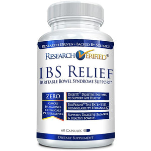 Research Verified IBS Relief: Fast, Safe, Effective Relief from Irritable Bowel Syndrome 60 Capsules