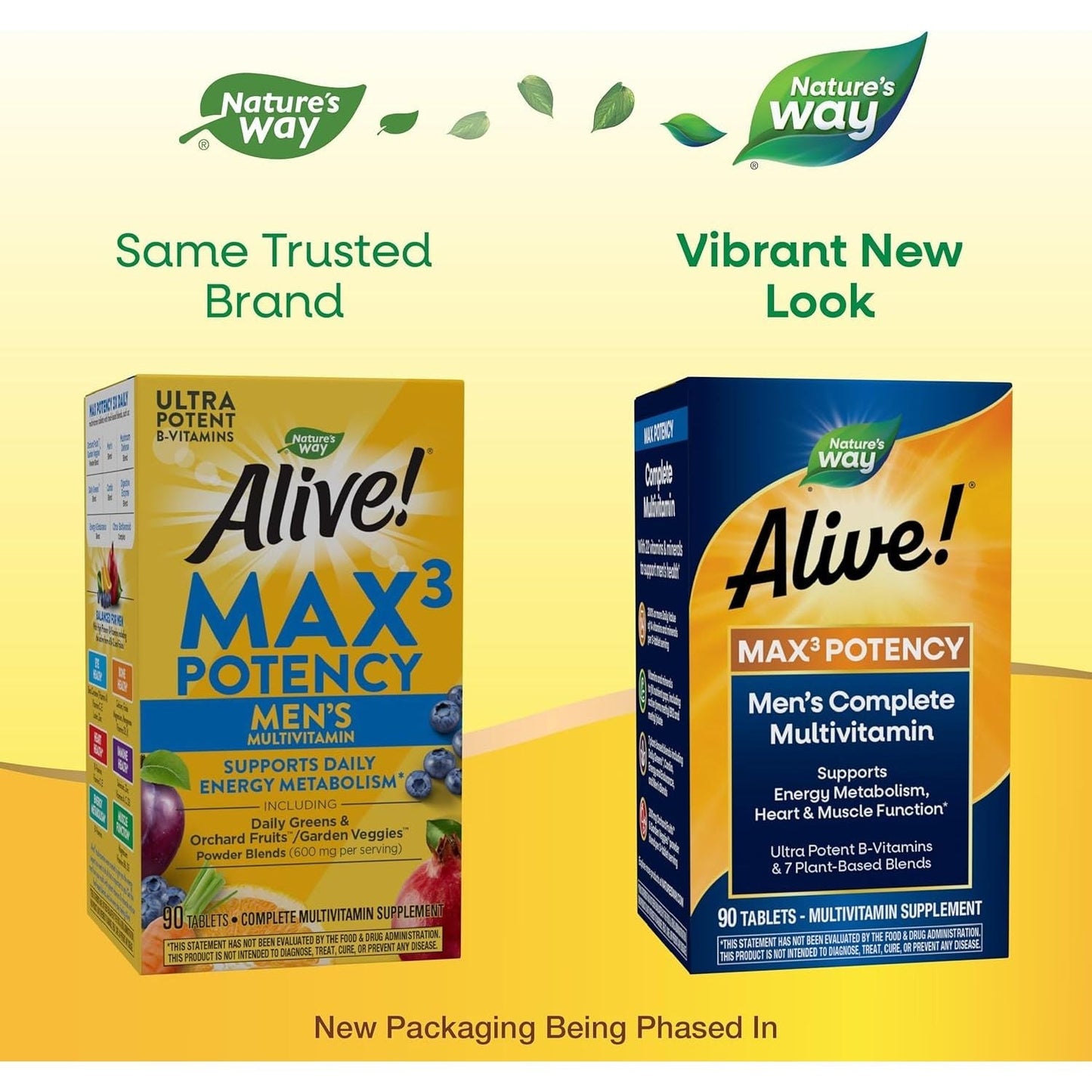 Nature'S Way Alive! Max3 Potency Multivitamin to Support Energy Metabolism*  90 Tablets