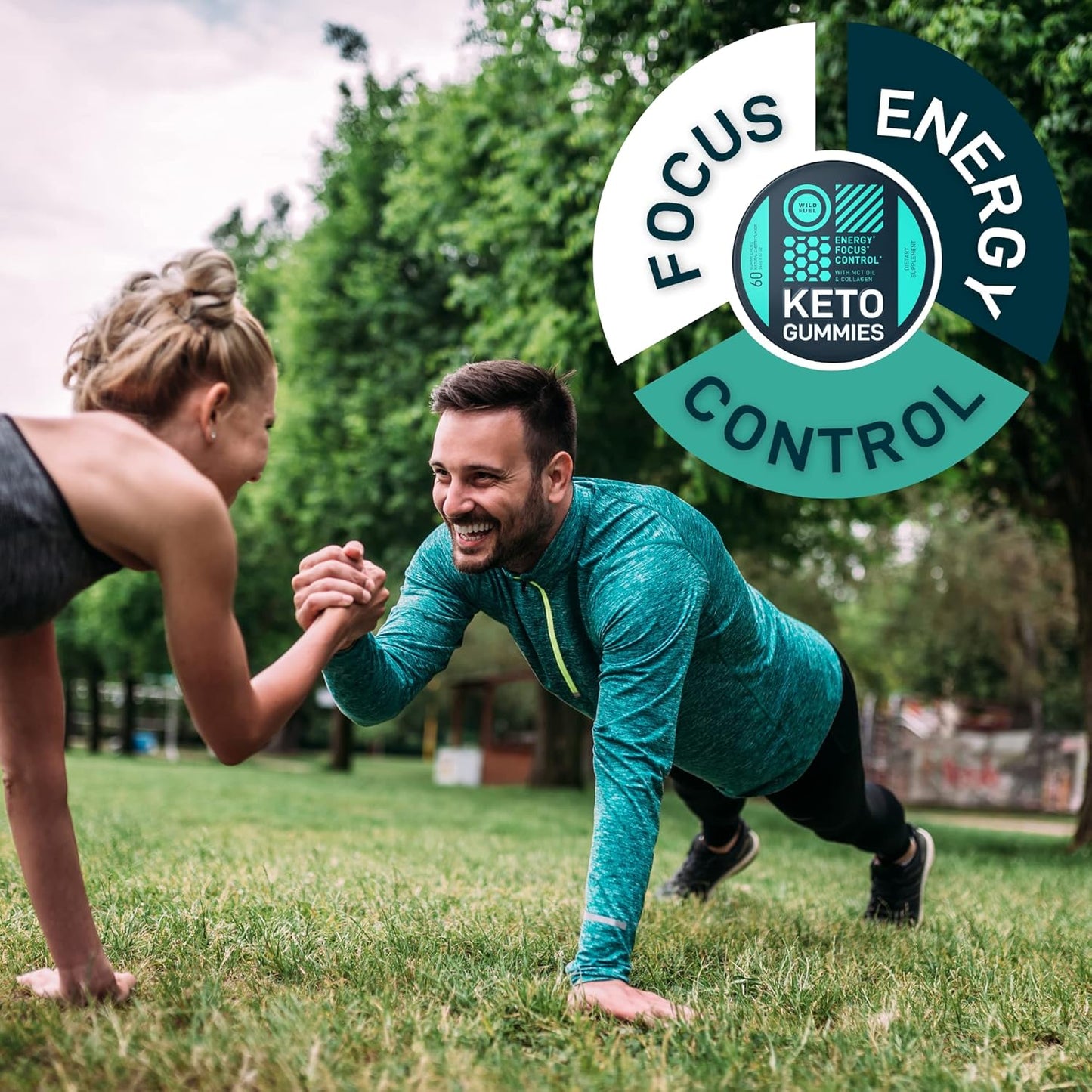 Keto Candy MCT Oil Keto Gummies with Collagen - Pre Workout Keto Gummy Energy Chews -60 Chewables