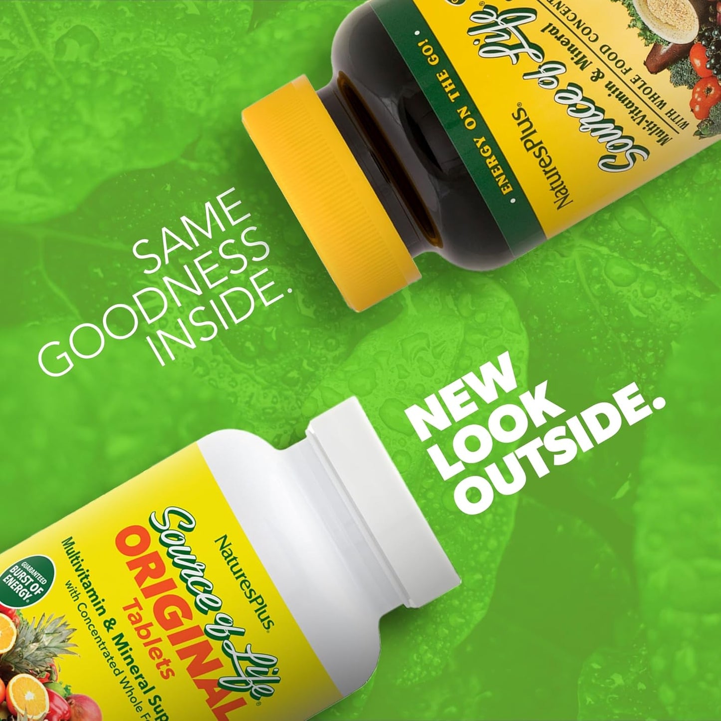 Natures plus Source of Life Men Multivitamin - Natural Energy Production & Overall Wellbeing for Men - 30 Servings