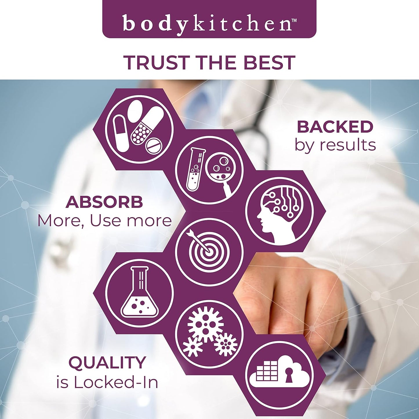 Body Kitchen Pro-Elastin, 1000 Mg, Help Reduce Signs of Aging, Improved Skin Health, Firmness & Elasticity, Fewer Wrinkles
