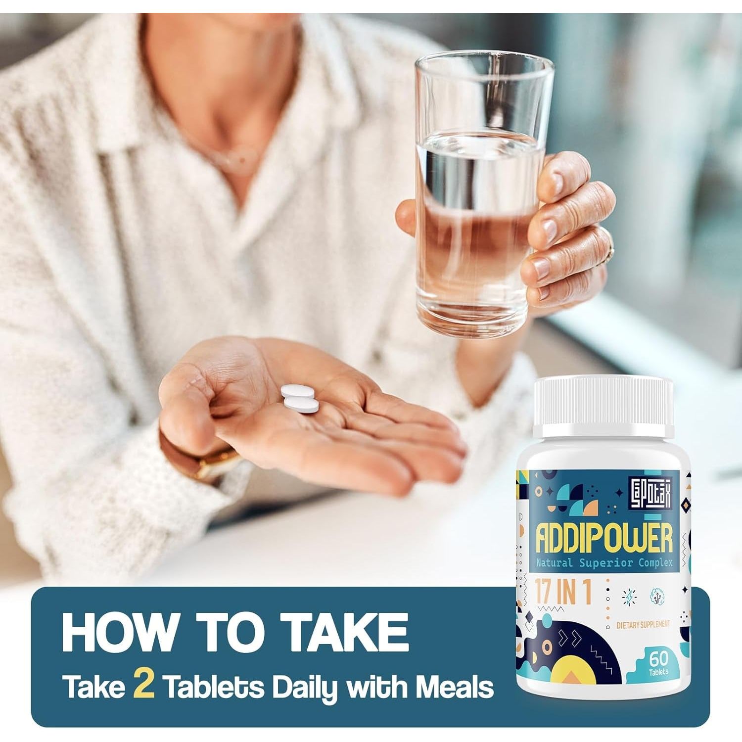 17-In-1 Brain Supplement for Memory and Focus | Natural Nootropics with Herbal Extracts, Vitamins & Amino Acids (60 Tablets)