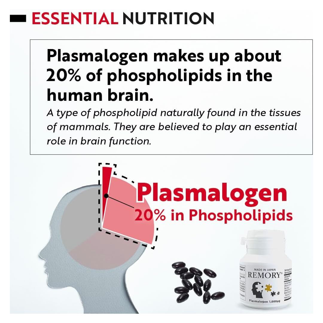 Plasmalogen Sea Squirt Supplement - Brain Health Supplement - 30 Days Supply