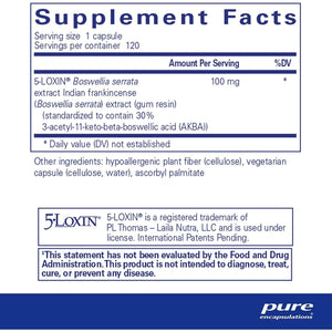 Pure Encapsulations Boswellia AKBA - Supports Joint Health, Colon, Immune System, Gastrointestinal Tract & Cell Health - 120 Capsules